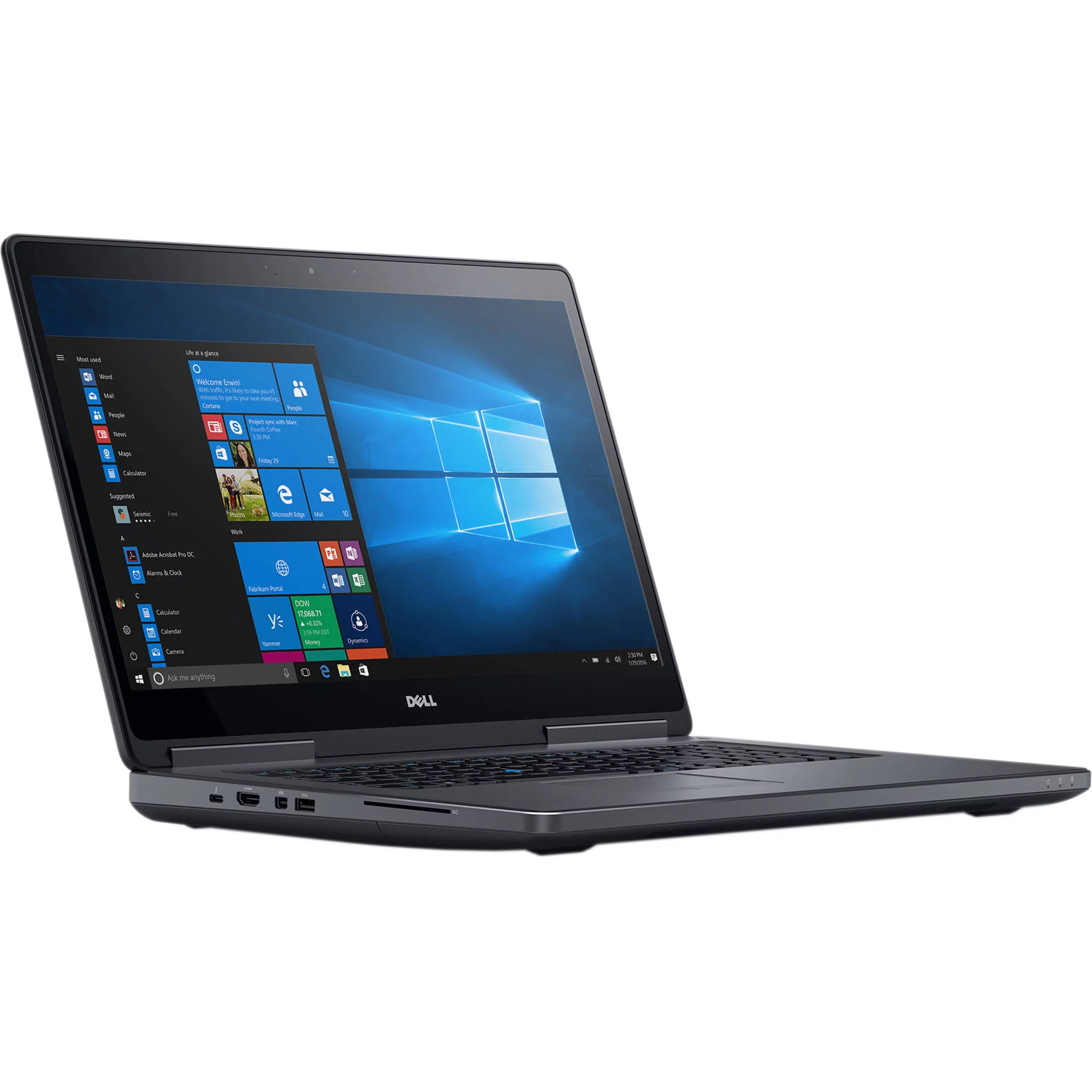 Dell Precision 7720 17.3 Business Laptop, Intel Core i7-6820HQ 2.7GHZ, 16G DDR4, M.2 128G SSD, MDP, HDMI