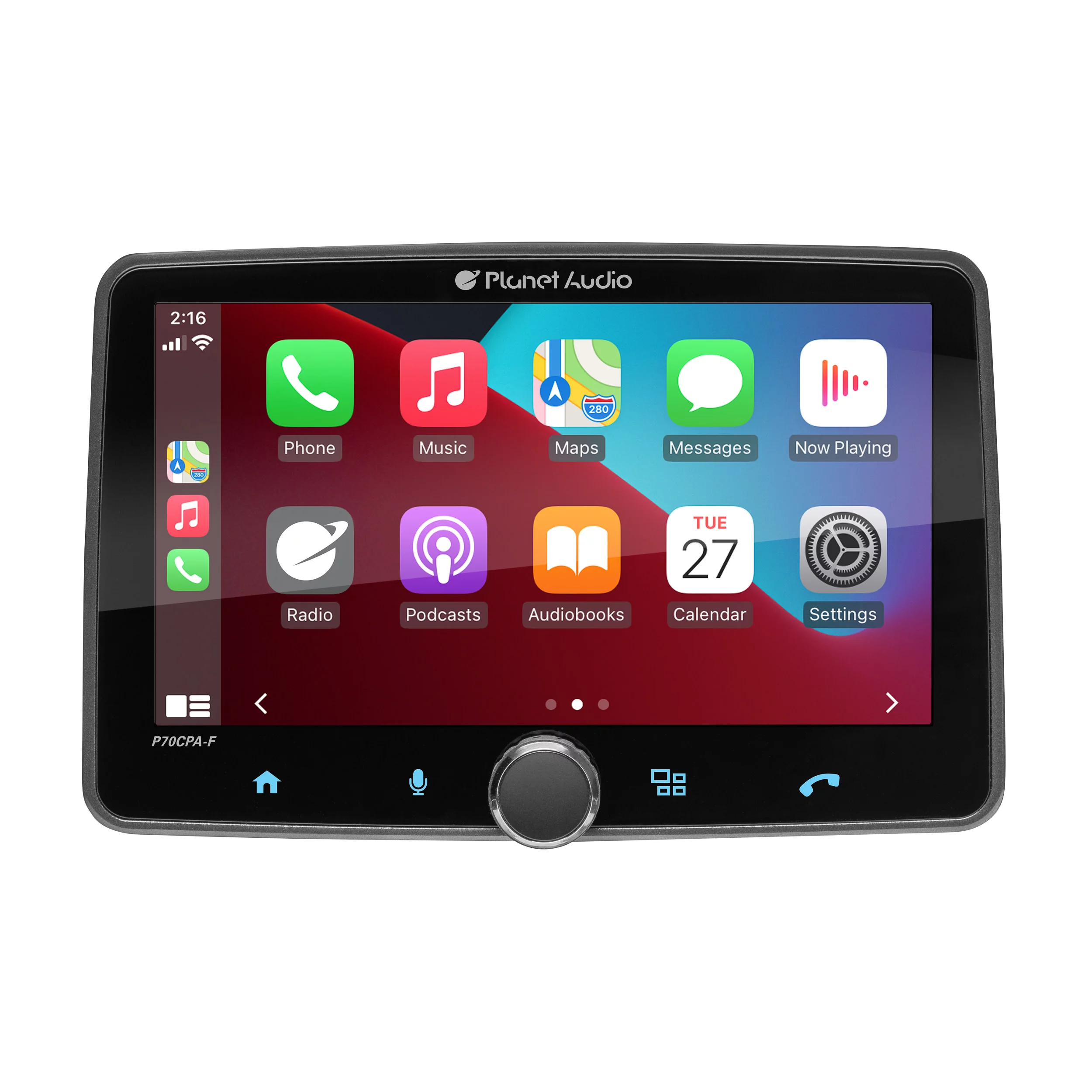 Planet Audio P70CPA-CF 7” CarPlay Android Car Stereo