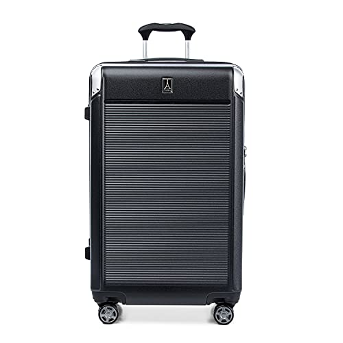 Travelpro Platinum Elite Hardside Expandable Checked Luggage, 8 Wheel Spinner, TSA Lock, Hard Shell Polycarbonate Suitcase, True Navy Blue