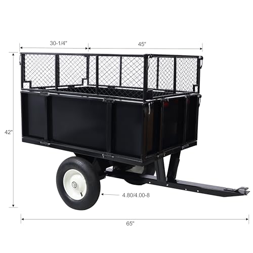 ATV Trailer Steel Dump Cart