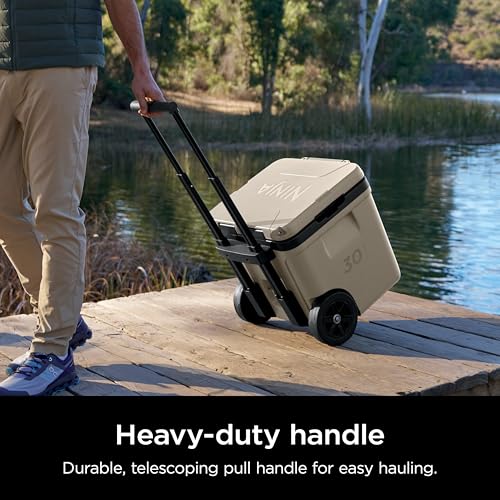 Ninja FrostVault 45qt Wheeled Cooler with Dry Zone, Integrated Fridge-Temp Dry Storage Drawer, Premium Heavy-Duty Insulated Cooler