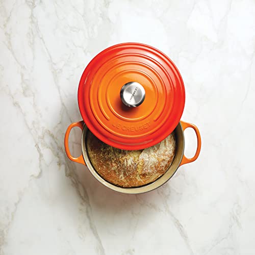 Le Creuset Enameled Cast Iron Signature Round Dutch Oven, 5.5 qt., Cerise