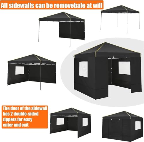 10x10 Pop Up Canopy Tent with 4 Sidewalls and Mesh Windows 2.0
