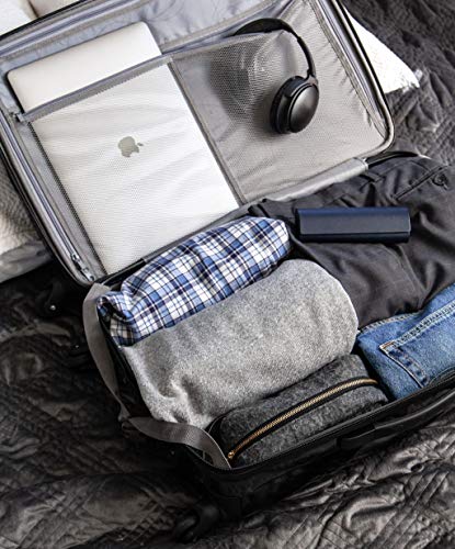 Samsonite Winfield 2 Hardside Expandable Luggage with Spinner Wheels, Brushed Anthracite, Checked-Large 28-Inch