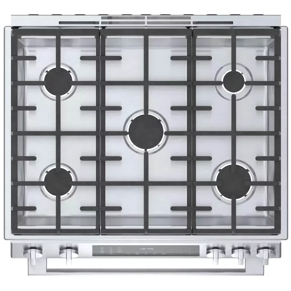 Bosch HDI8056U 4.6 Cu. Ft. Stainless Dual Fuel Slide-in Range