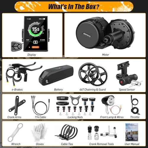 Bafang Electric Bike Conversion Kit Mid Motor BBS-HD 48 V 1000 W Motor Accessories Display Optional Kit Downtube Battery