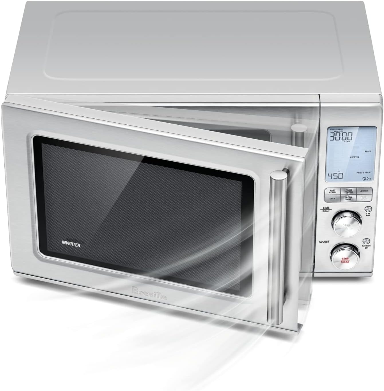 Breville RM-BMO870BSS1BUC1 Combi Wave 3-in-1 Microwave, Brushed Stainless Steel (Certified Remanufactured)