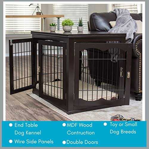 BirdRock Home Decorative Small Dog Kennel with Pet Bed - Pet Supplies online store