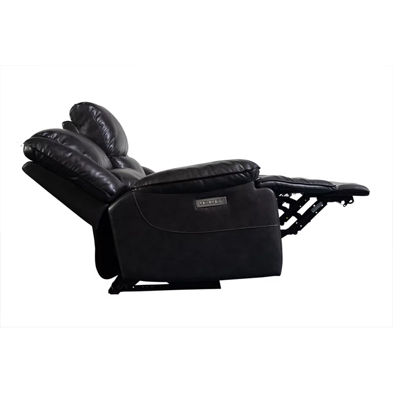 Hawthorne Collections Ennis Reclining Sofa - Black