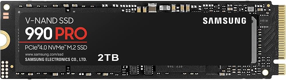 Samsung MZ-V9P2T0B/AM 990 PRO 2TB PCIe 4.0 NVMe Solid State Drive (2-Pack)