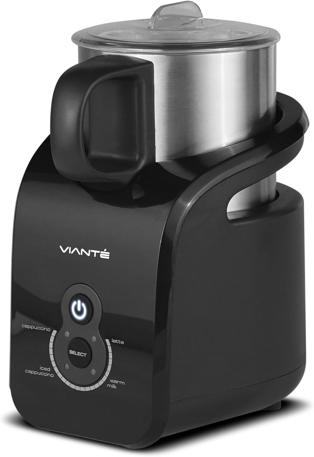 Electric Milk Frother, Warmer & Steamer. Automatic Hot & Cold Functions for Making Lattes, Hot and Cold Cappuccinos, Hot Chocolate