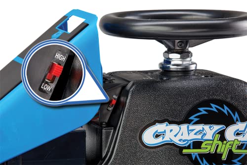 Razor Crazy Cart Shift for Kids Ages 6+ (Low) 8+ (High) - 12V Electric Drifting Go Kart - High/Low Speed Switch and Simplified Drifting System