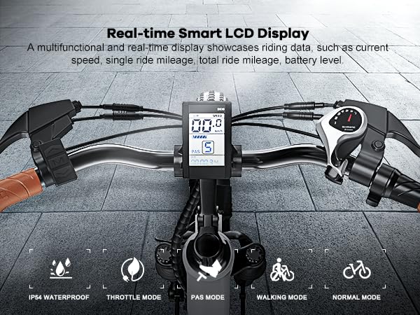 1000 Peak Electric Bike for Adults,up 80 Miles Removable Battery Ebike, 26" Electric E Bike with 7-Speed
