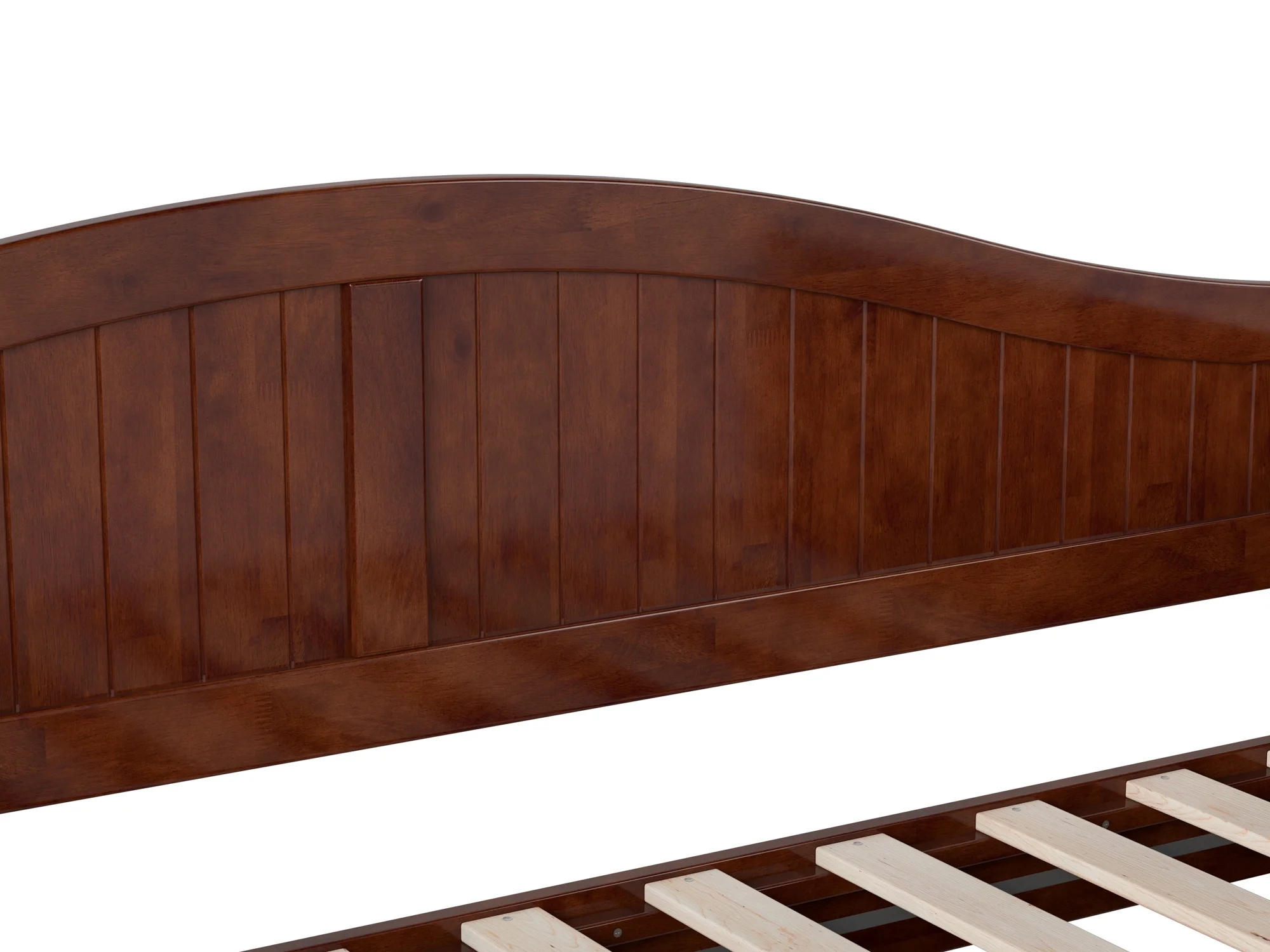 AFI Nantucket Wood Twin Size Daybed Frame with 2 Storage Drawers Walnut