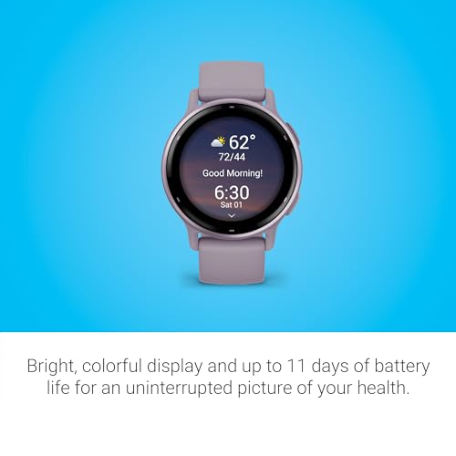 Garmin v&iacute;voactive 5, Health and Fitness GPS Smartwatch, AMOLED Display, Up to 11 Days of Battery, Ivory