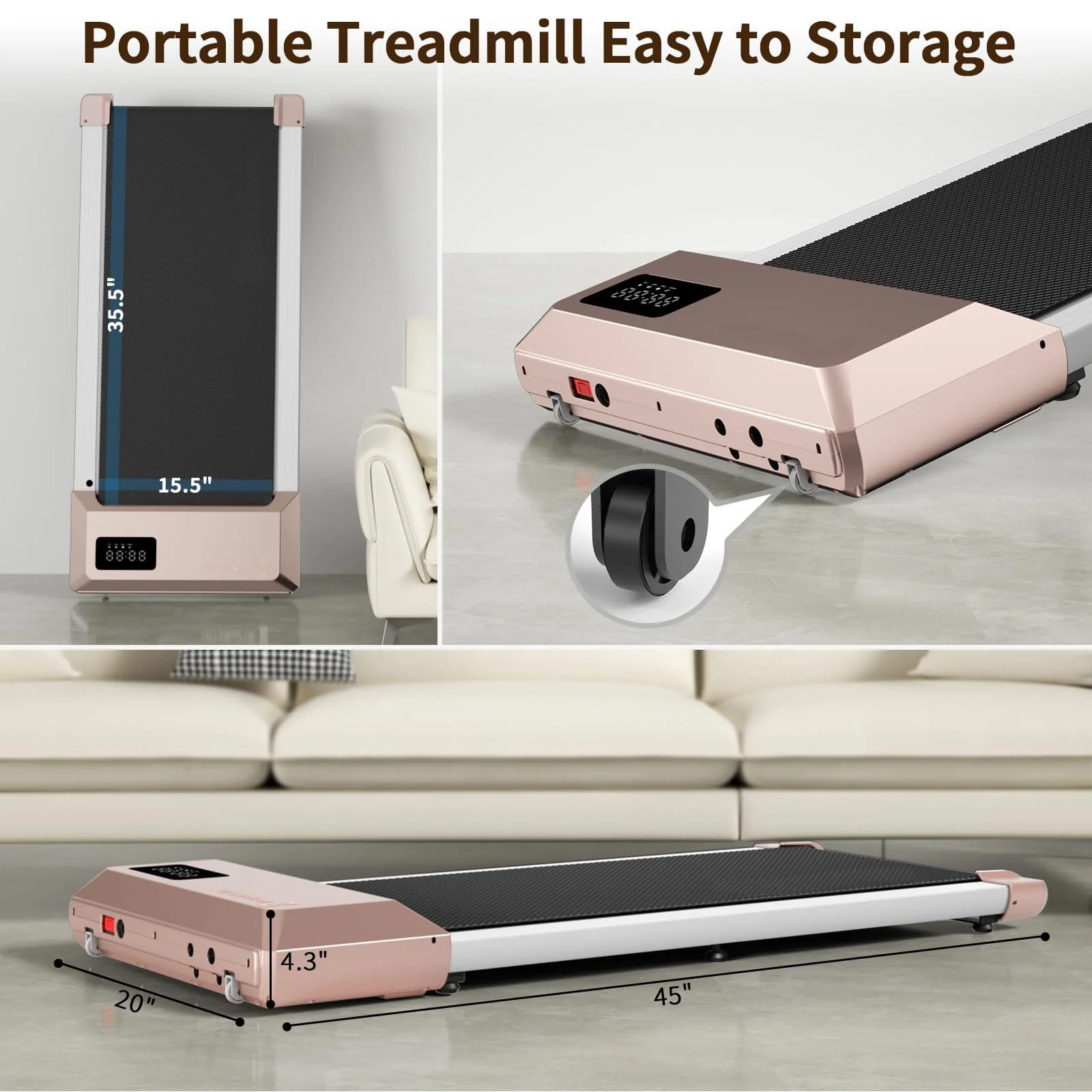 Superun Walking Pad Treadmill 2.5Hp