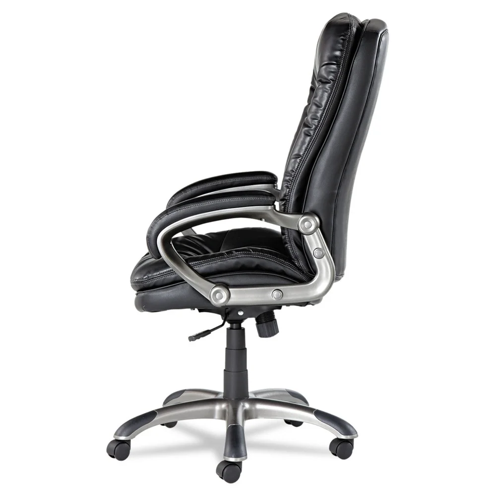 OIF OIFGM4119 18.50 in. - 21.65 in. Seat Height Executive Swivel/Tilt Bonded Leather High-Back Chair Supports Up to 250 lbs. - Black