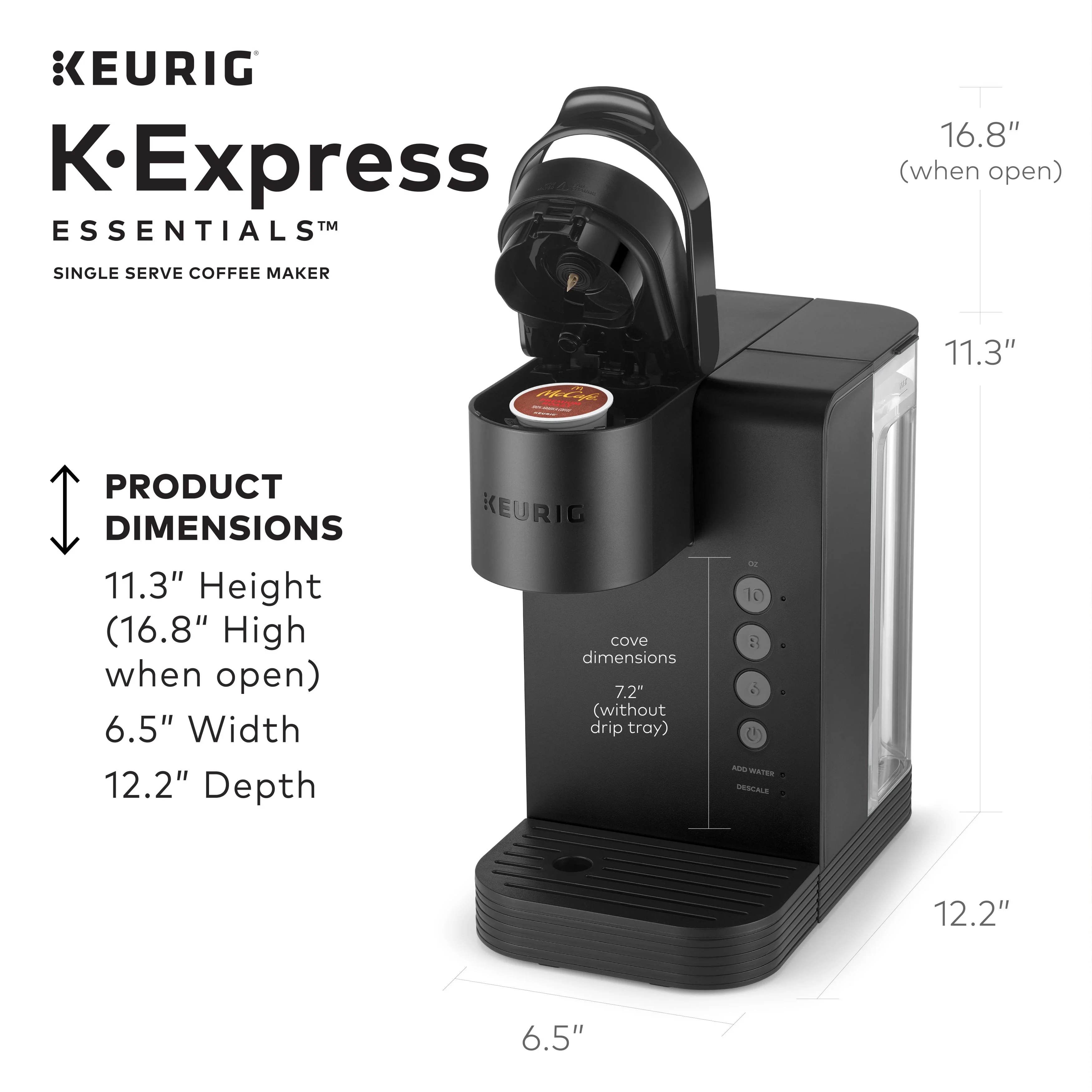 Keurig K-Express Essentials Single-Serve K-Cup Pod Coffee Maker, Teal