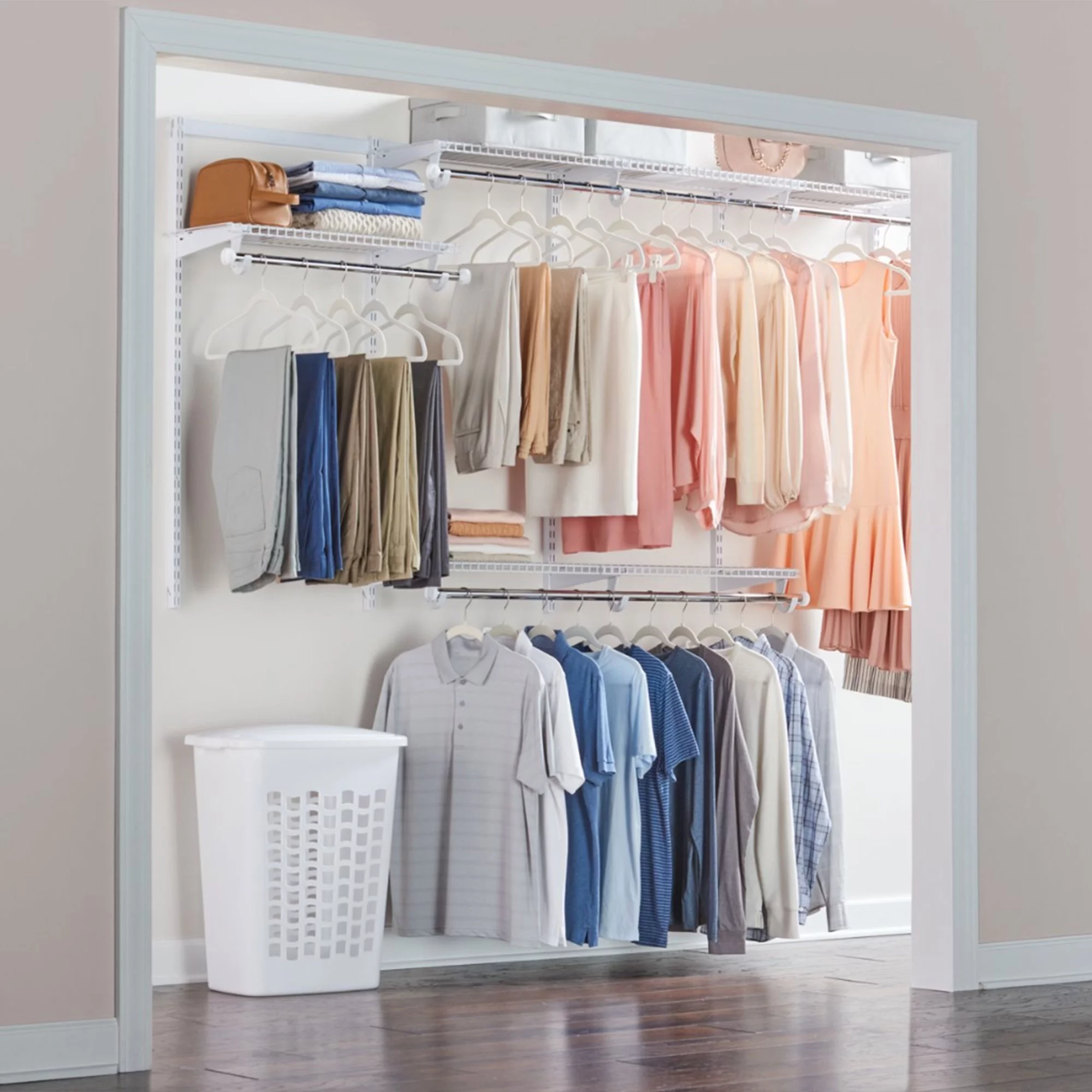 Rubbermaid Configurations White Closet Kit - FG3G5902WHT - Radiant Selections