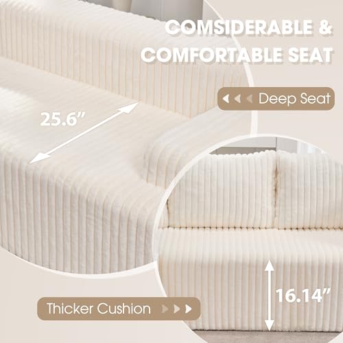Modular Sectional Sofa Couches L-Shape Couch 3 Seat Modular Sofa Memory Foam Sectional Couches for Living Room