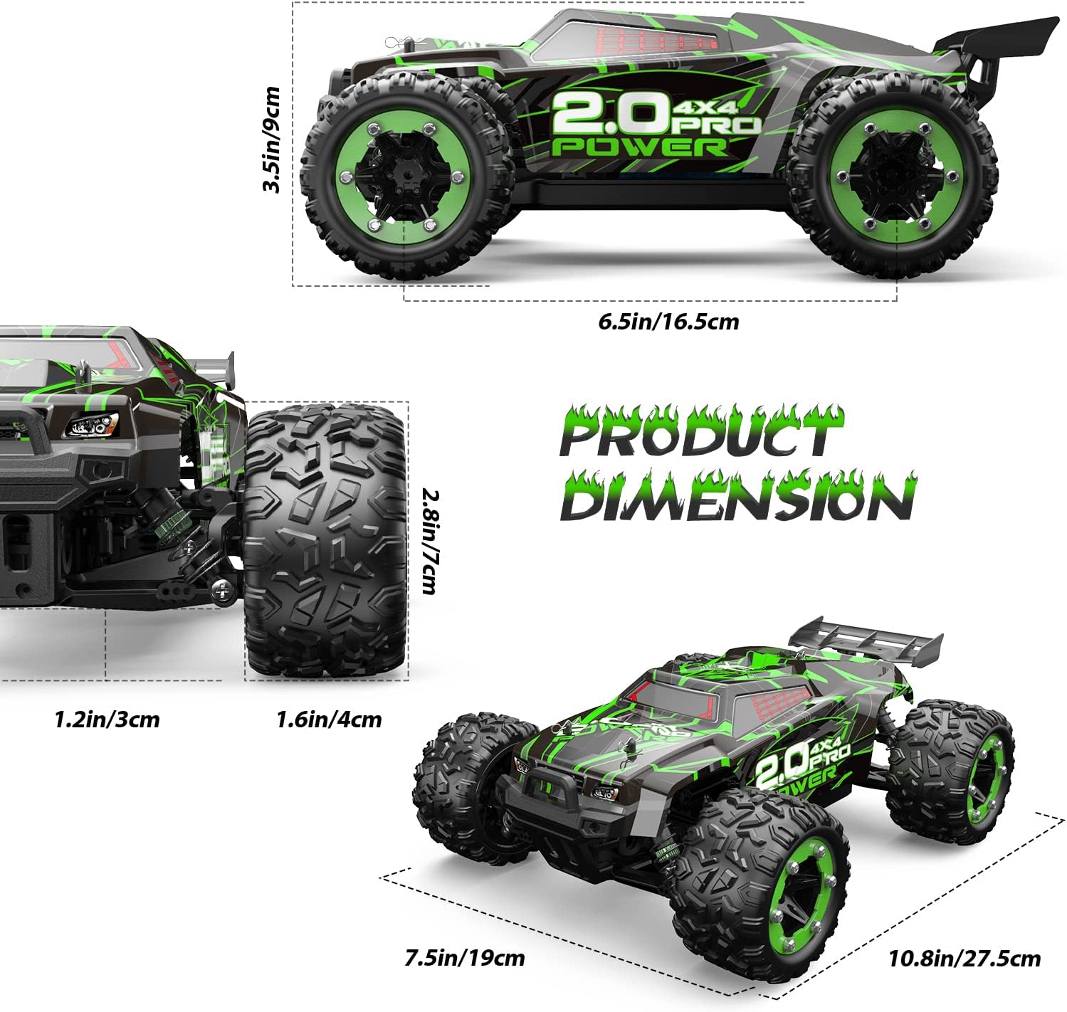 DEERC Brushless 302E RC Cars for Adults, Upgraded 60KM/H High Speed Remote Control Car