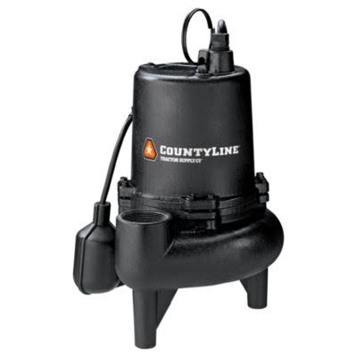 CountyLine 3/4 HP Cast Iron Sewage Pump with Tethered Switch CLW750
