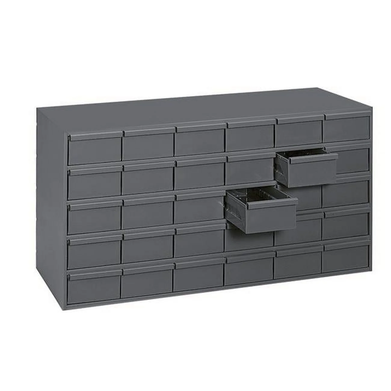 Durham 034-95 11.63 in. Steel 30 Drawer Cabinet for Small Part Storage, Gray