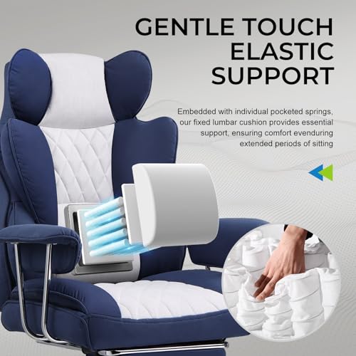 GTRACING Gaming Chair,Office Chair with Pocket Spring Lumbar Support