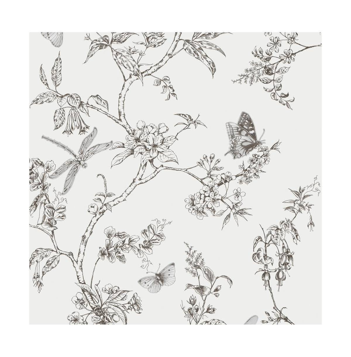 Graham u0026 Brown Nature Trail Mica Wallpaper - White