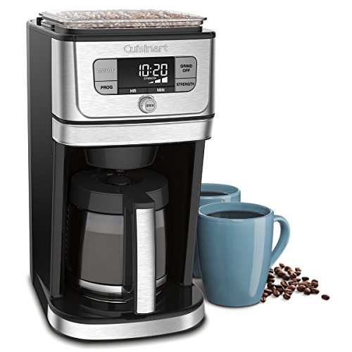 Cuisinart DGB-800 Fully Automatic Burr Grind & Brew, 12-Cup Glass, Silver