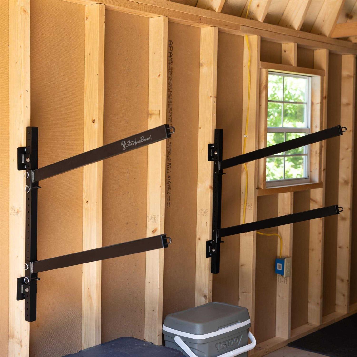 Storeyourboard 2 Kayak Indoor Storage Rack Adjustable Garage Wall Mount Hanger - Sports Supplies Online Store