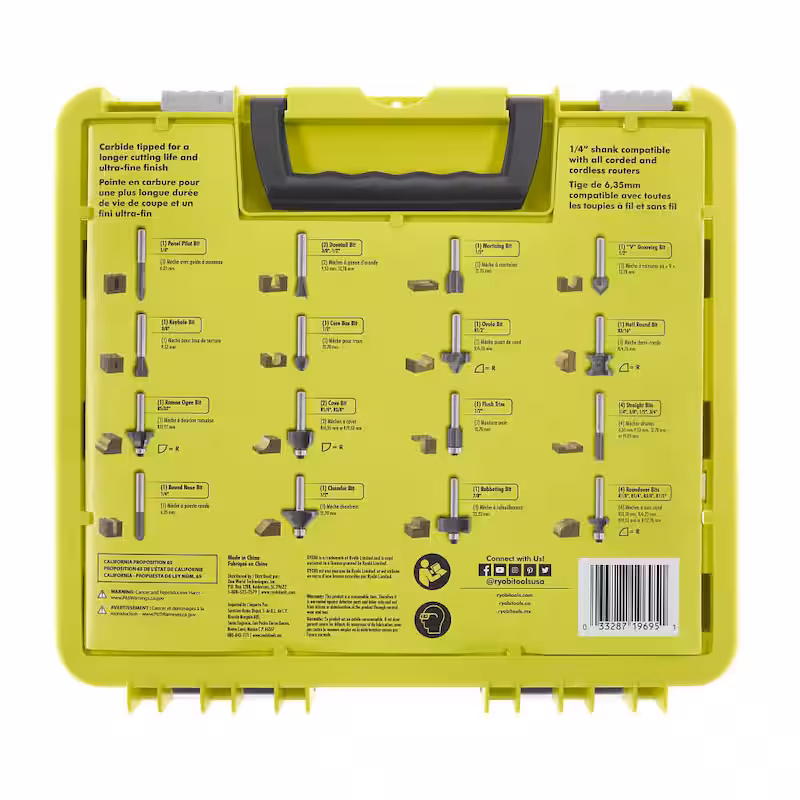 24-Piece Router Bit Set