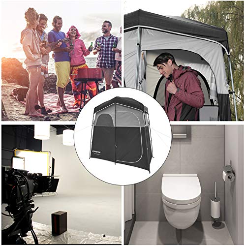 KingCamp Shower Tent, Portable Privacy Tent Outdoor Camping 1/2 Room Toilet Tents with Shower Bag & Dressing Room for Travel Beach Tailgate