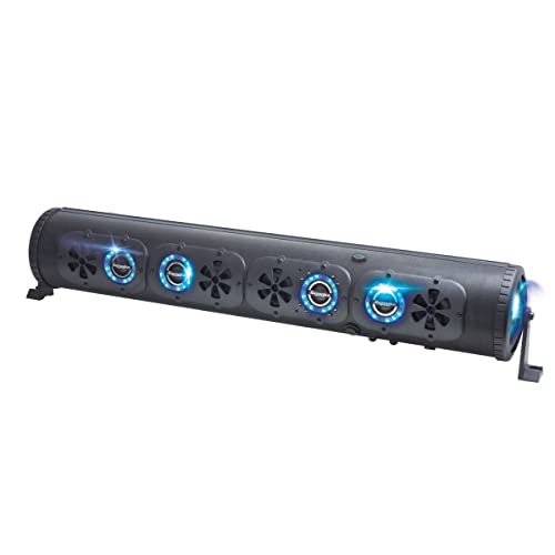 Bazooka 36-Inch G3 Bluetooth Party Bar | 450W Power Amplifier | LED Lights | Party Button Music Sharing |10 Marine Grade Speakers | Off Road