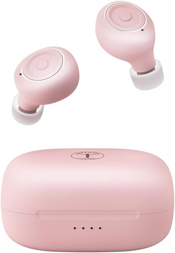 Smallest True Wireless Earbuds, ABRAMTEK E8 Mini Bluetooth 5.0 Headphones, Tiny USB-C Charging Case, IPX7 Waterproof