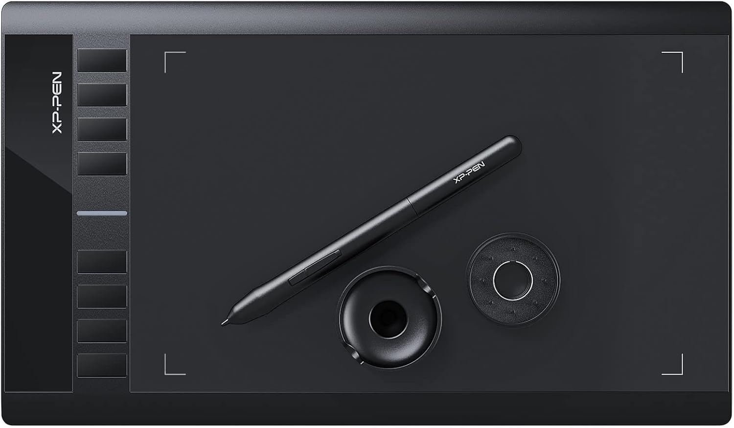 XP-PEN Star03 V2 Drawing Tablet Graphics Drawing Pen Tablet with 8192 Levels Pen Pressure Battery-Free Stylus Passive Pen Signature Board with 8 Hot
