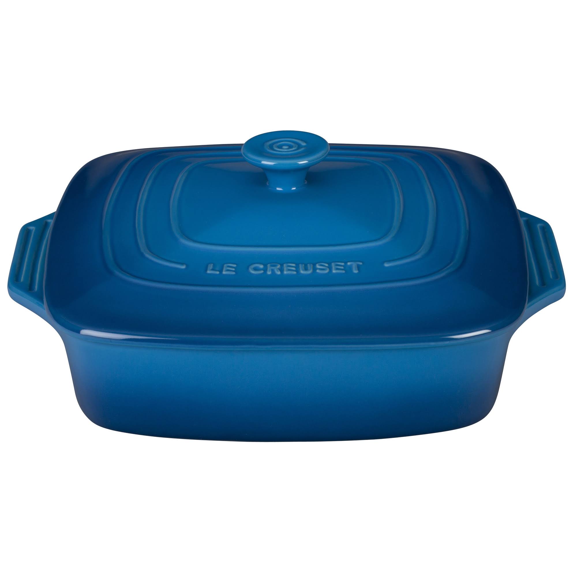 Le Creuset Stoneware Covered Square Casserole, 9.5-Inch, Cerise