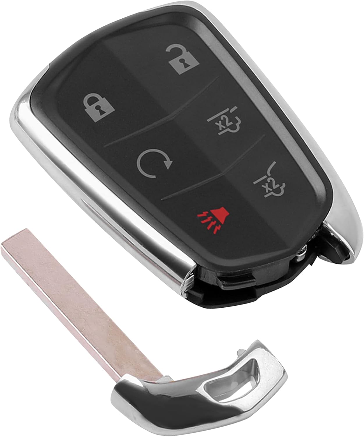 KRSCT 6-Btn Key Fob fit for Cadillac Escalade2015-2020/ Cadillac Escalade ESV 2015-2020 Remote Control Replacement Car Start Keyless Entry FCC ID: