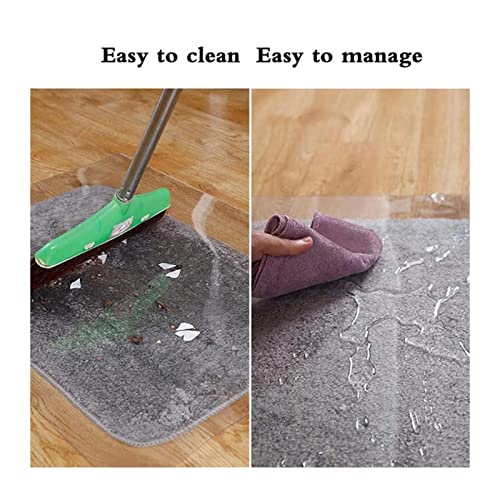 Clear Vinyl Plastic Floor Runner Protector Runner Rug Hardwood Cover Protector Clear Carpet, Wood Floor/Tile/Table Top Waterproof Rug Runner