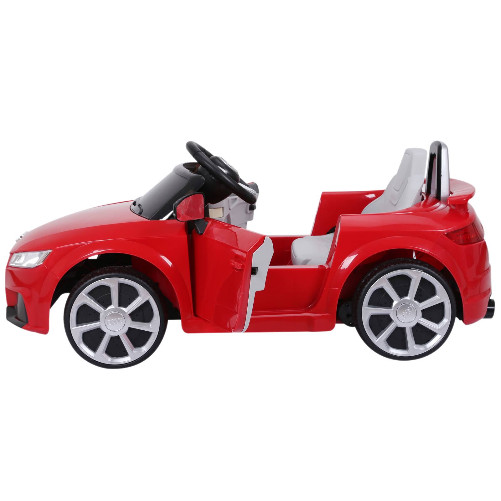 Aosom 6V Audi TT RS Kids Licensed Ride on Car Toy Battery Powered High/Low Speed with Headlight Music and Remote Control - Red