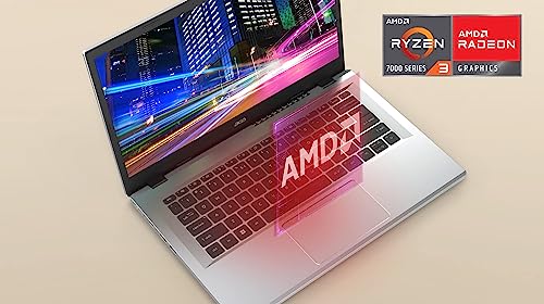 Acer Aspire 3 A315-24P-R7VH Slim Laptop | 15.6" Full HD | AMD Ryzen 3 7320U Quad-Core | AMD Radeon Graphics | 8GB LPDDR5 | 128GB NVMe SSD | Wi-Fi 6 |