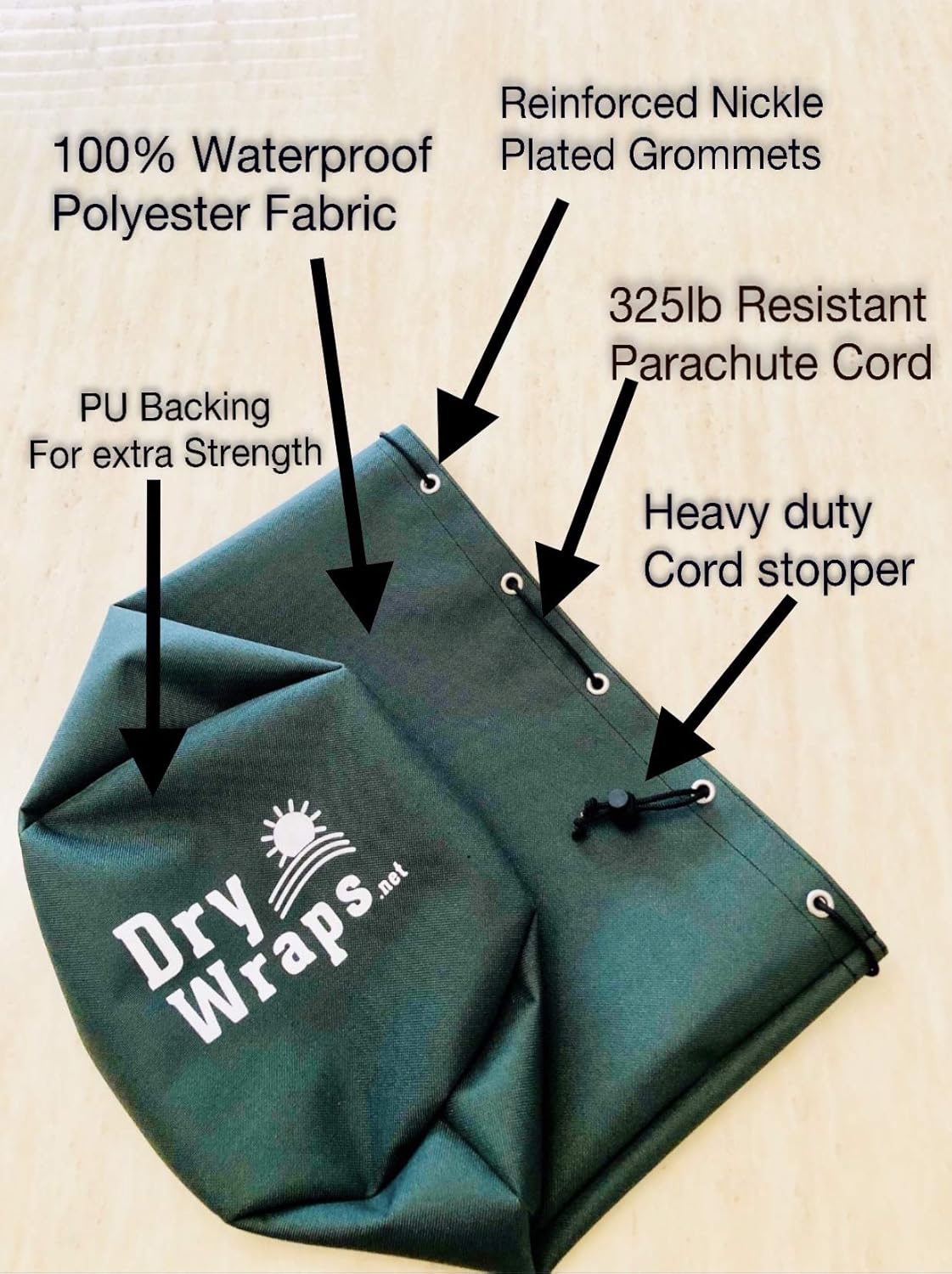 Waterproof Trimmer Cover - DRYWRAPS (Three Pack) - Edger, Pole Saw, for STIHL Echo Husqvarna … (red)