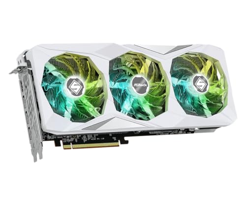 ASRock AMD Radeon RX 7700 XT Challenger 12GB GDDR6 192-bit 0dB Silent Cooling 7680 x 4320 DisplayPort HDMI LED Indicator 18Gbps Dual Fan Graphics Card