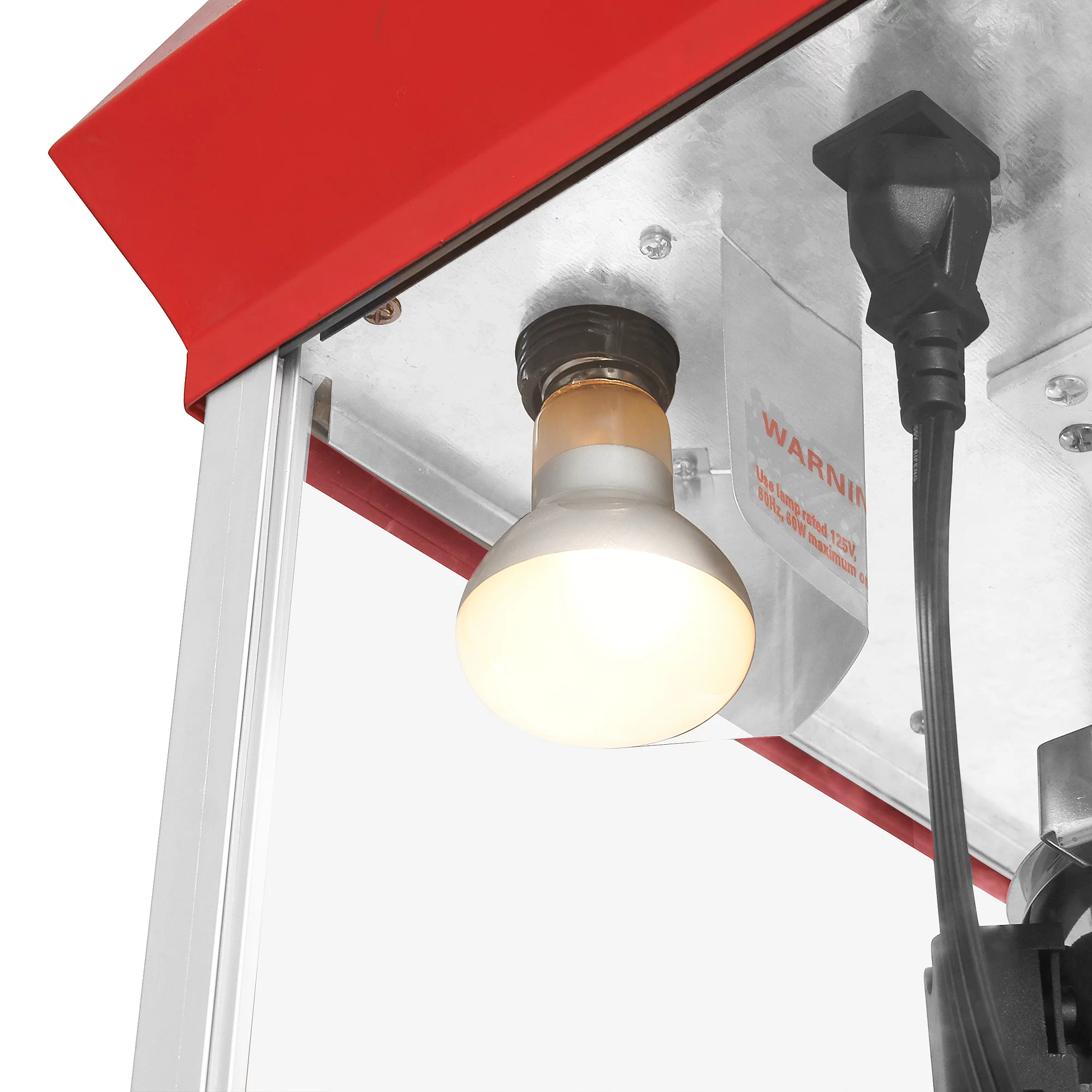 6100 Great Northern Popcorn Red Countertop Foundation Popcorn Popper Machine, 8 Ounce, 17 x 14 x 24 inches