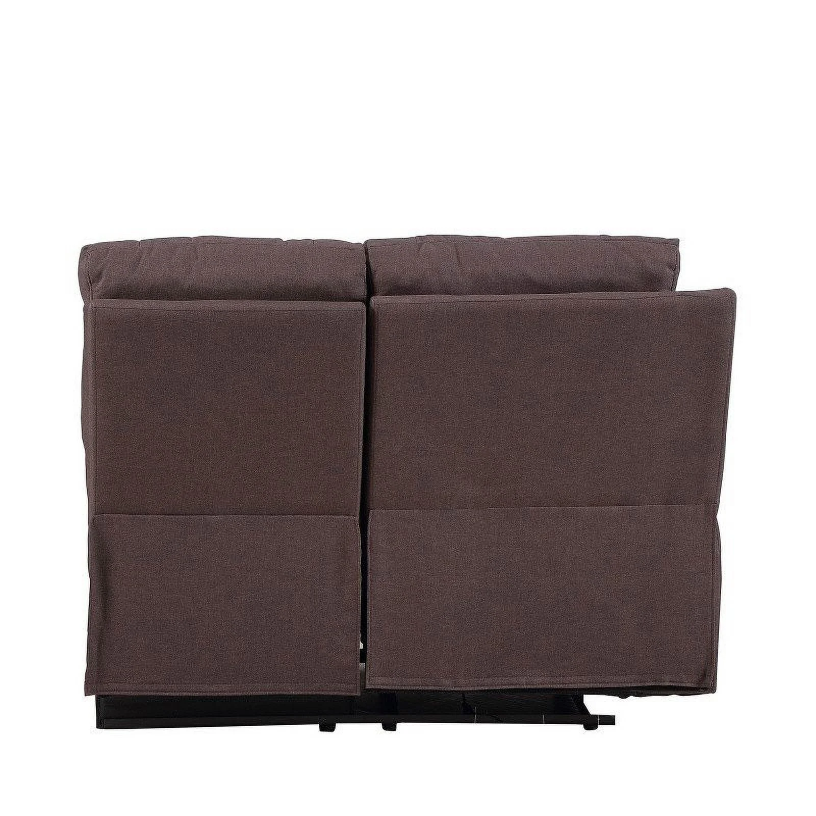 Titan Furnishings Transitional Chanille Fabric Power Reclining Sectional - Brown