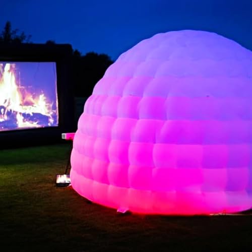 Inflatable Igloo Dome Event Tent (14x14x9FT) Dome with Air Blower and Light