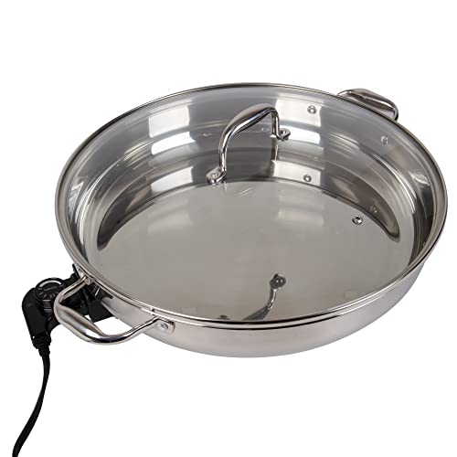 CucinaPro Stainless Steel Electric Skillet