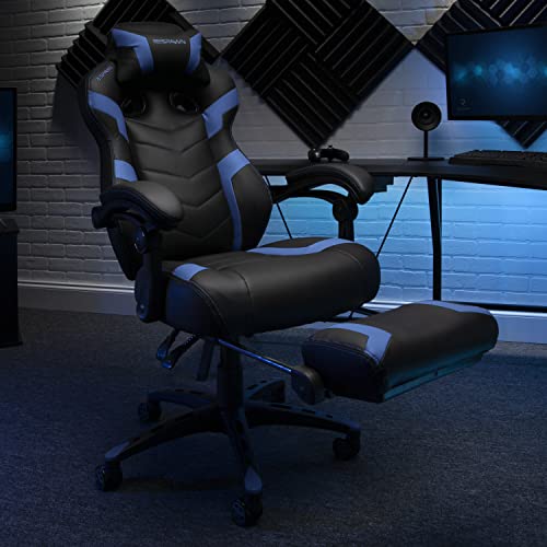 RESPAWN 110 Pro Gaming Chair - Gaming Chair with Footrest, Reclining Gaming Chair, Video Gaming Computer Desk Chair, Adjustable Desk Chair