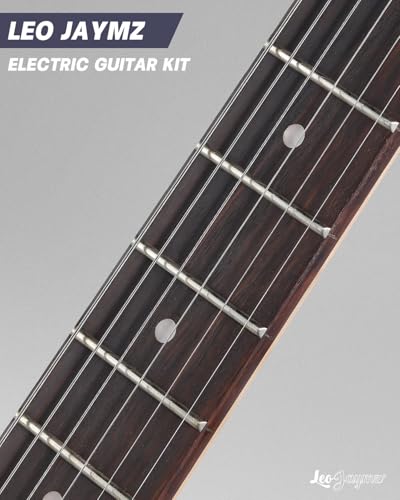 Leo Jaymz 39" Full Size ST Style Electric Guitar Starter Kit with SSH Pickup, 5W Portable Amp, Tuner, Gig Bag, Strap & Accessories (Violet Ocean)