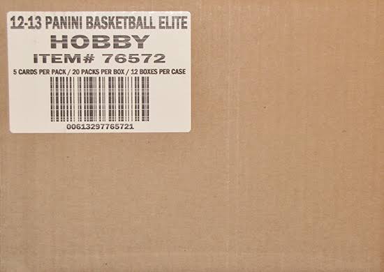 2012/13 Panini Elite Basketball Hobby 12-Box Case